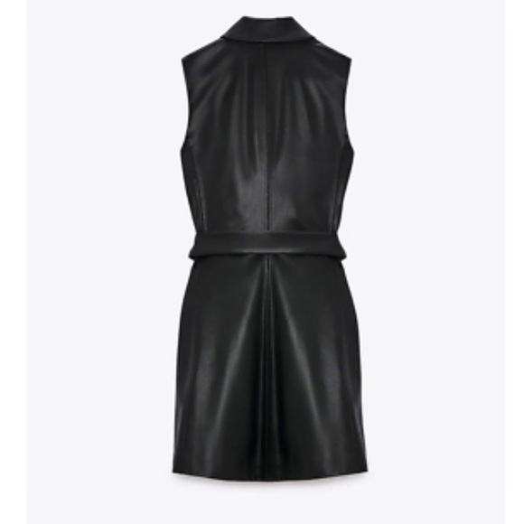 ZARA FAUX LEATHER VEST - Picture 4 of 11